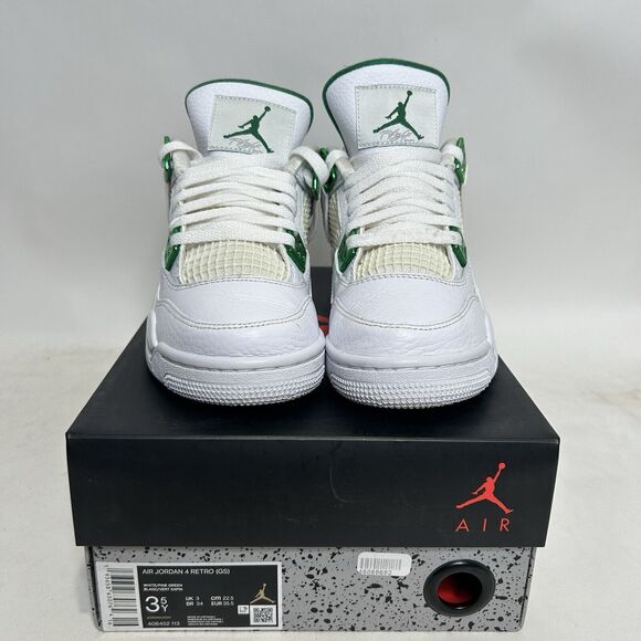 Nike Shoes Air Jordan 4 Retro GS “Metallic Green” 2024 - Picture 2 of 10